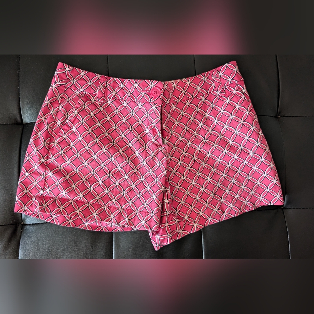 Pink Geometric Patterned Skirt